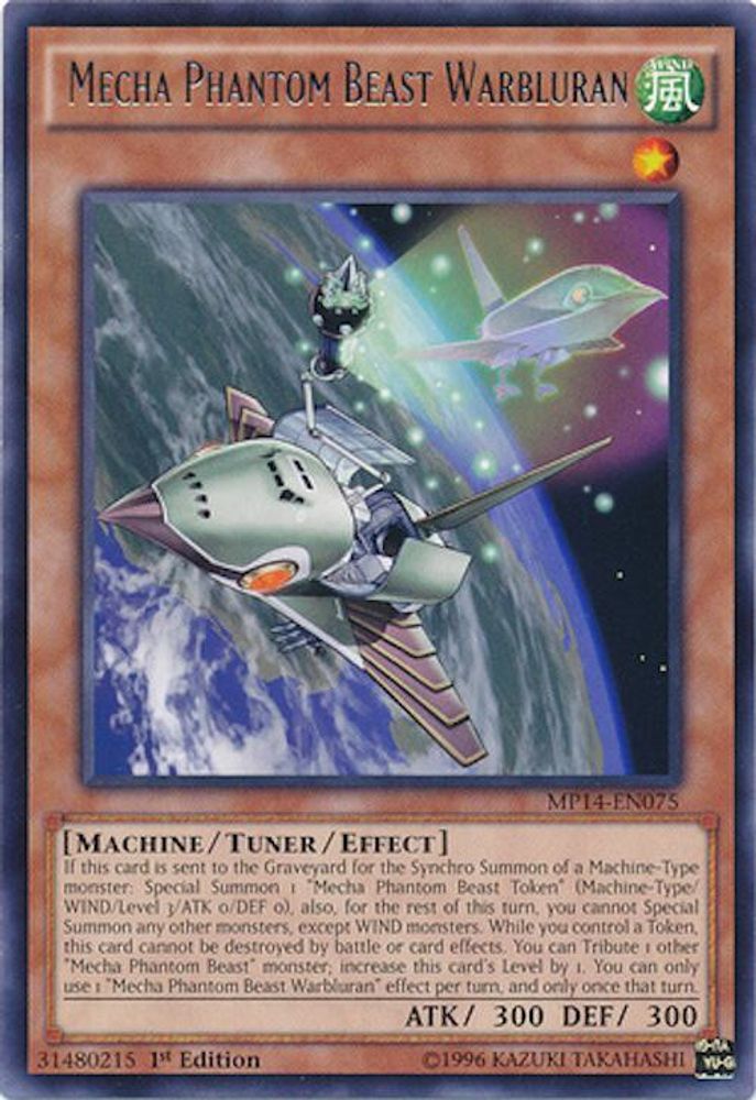 Mecha Phantom Beast Warbluran (MP14-EN075) - Rare