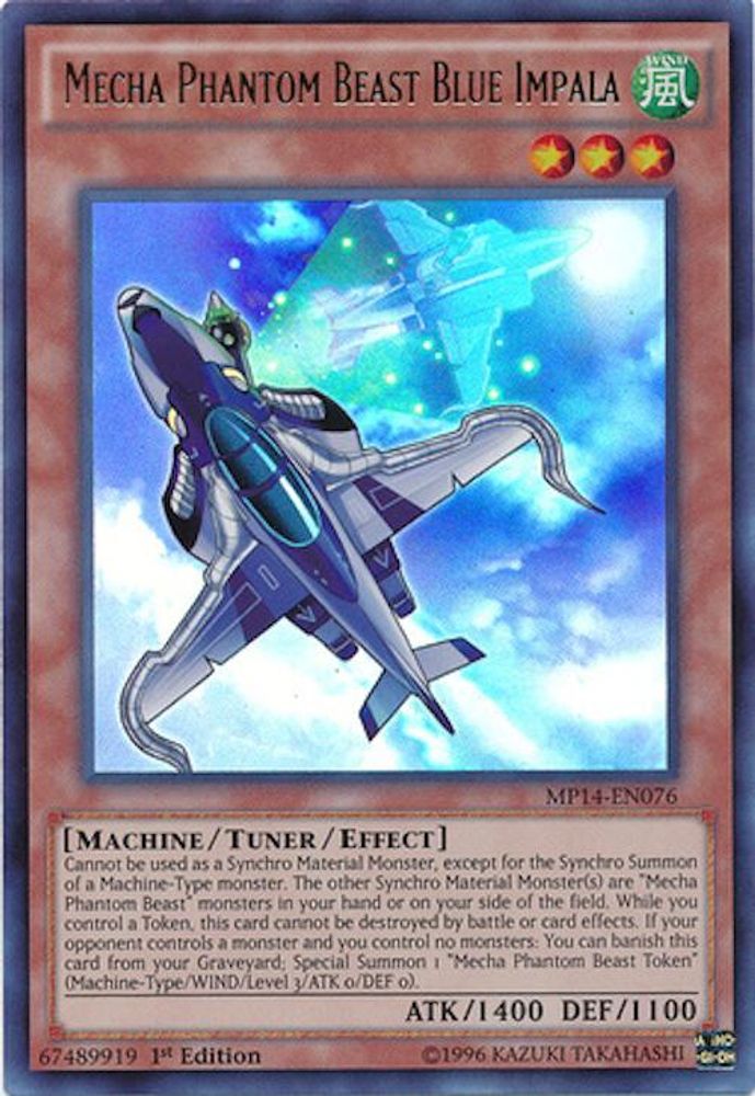 Mecha Phantom Beast Blue Impala (MP14-EN076) - Ultra Rare
