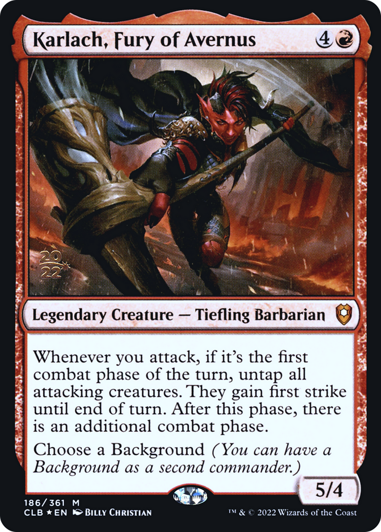 Karlach, Fury of Avernus [Promotions avant-première de Commander Legends: Battle for Baldur's Gate] 