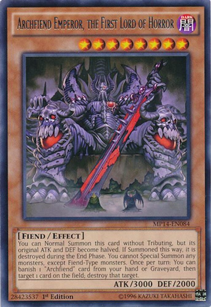 Archfiend Emperor, the First Lord of Horror (MP14-EN084) - Rare