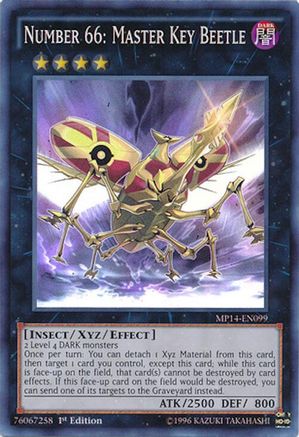 Number 66: Master Key Beetle (MP14-EN099) - Super Rare