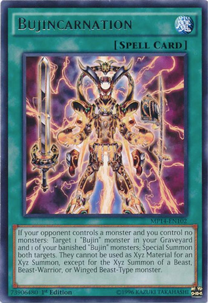 Bujincarnation [MP14-EN102] Rare 