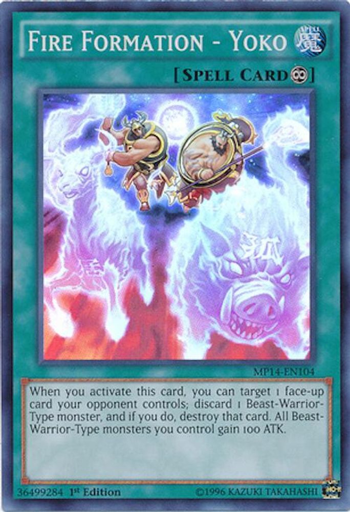 Fire Formation - Yoko (MP14-EN104) - Super Rare