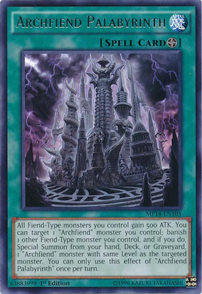 Archfiend Palabyrinth (MP14-EN105) - Rare