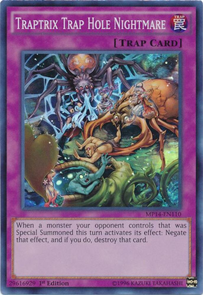 Cauchemar Traptrix Trap Hole [MP14-EN110] Super Rare 