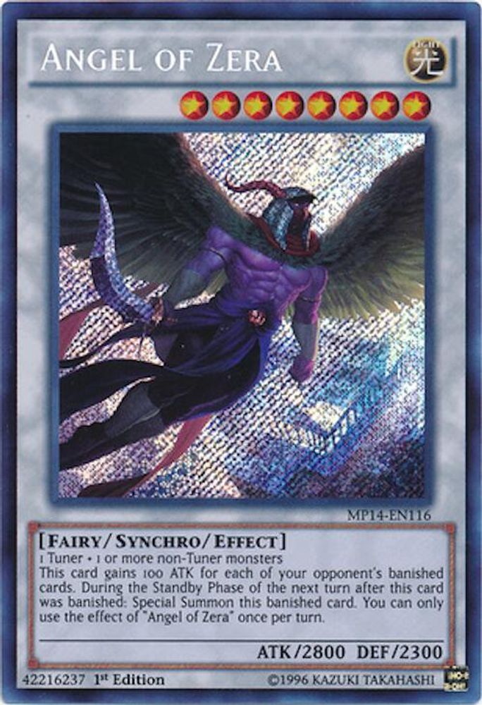 Angel of Zera (MP14-EN116) - Secret Rare