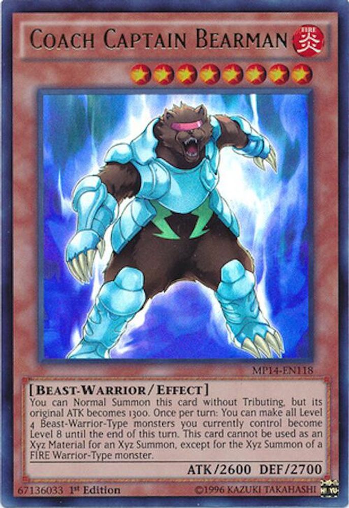 Entraîneur Capitaine Bearman [MP14-EN118] Ultra Rare 