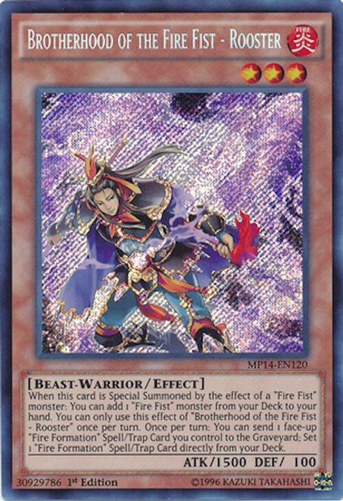 Confrérie du Poing de Feu - Coq [MP14-EN120] Secret Rare 