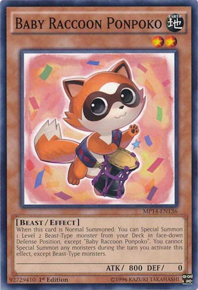 Baby Raccoon Ponpoko (MP14-EN136) - Common