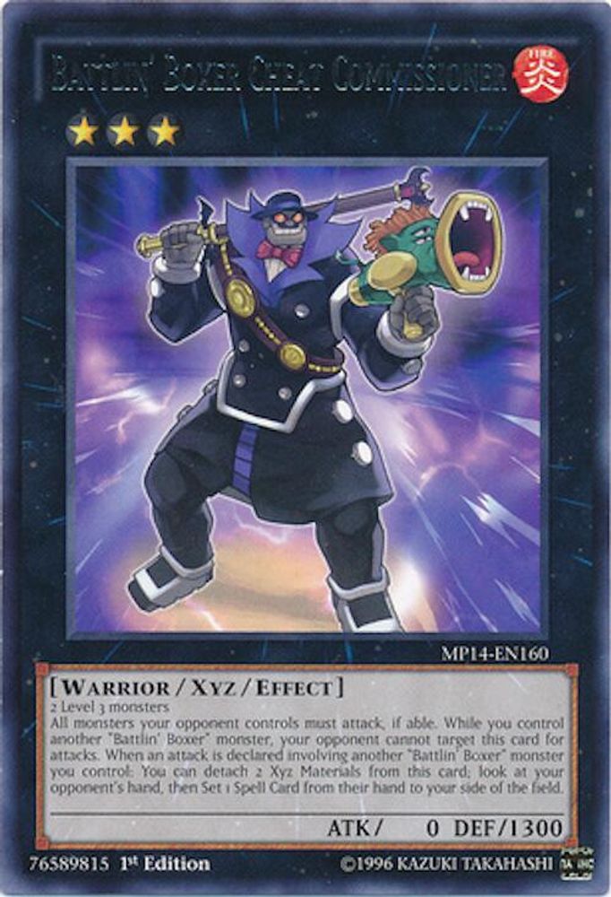 Battlin' Boxer Cheat Commissioner (MP14-EN160) - Rare