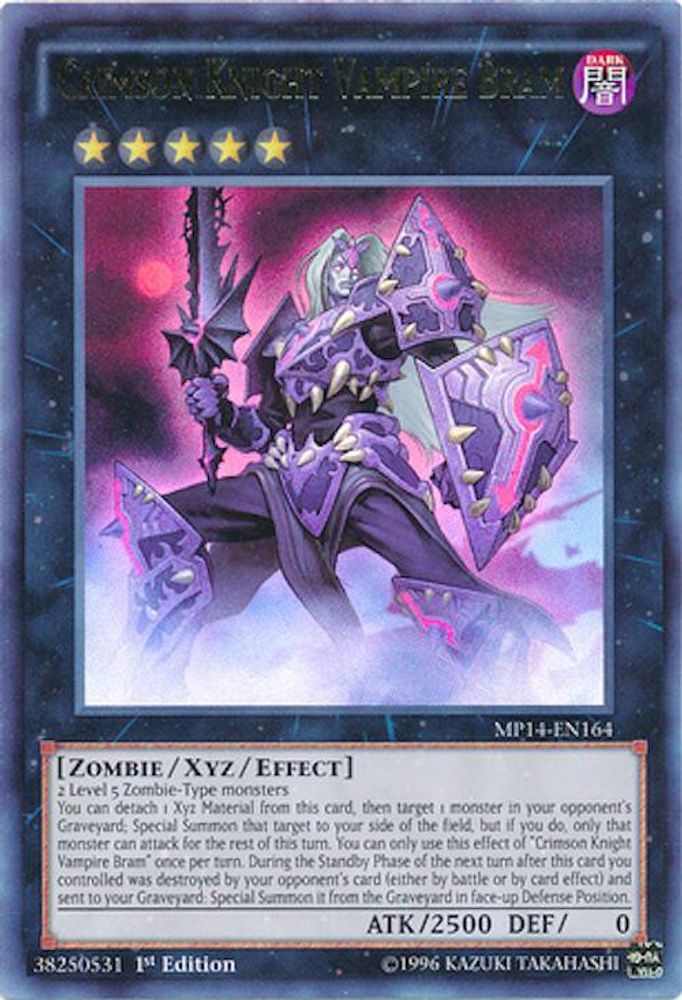 Crimson Knight Vampire Bram (MP14-EN164) - Ultra Rare