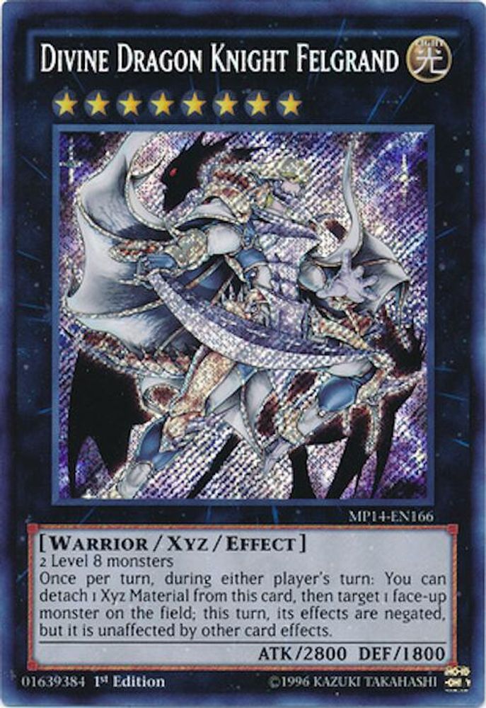 Chevalier Dragon Divin Felgrand [MP14-EN166] Secret Rare 