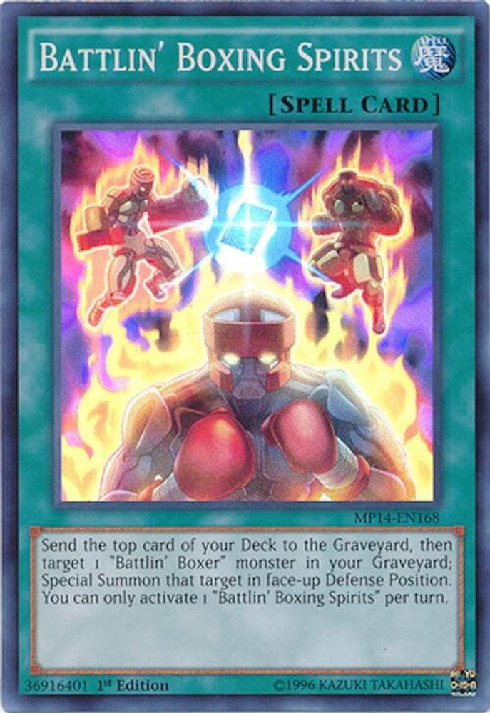 Battlin' Boxing Spirits (MP14-EN168) - Super Rare