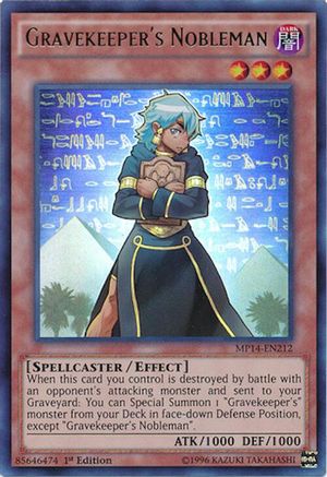 Gravekeeper's Nobleman (MP14-EN212) - Ultra Rare
