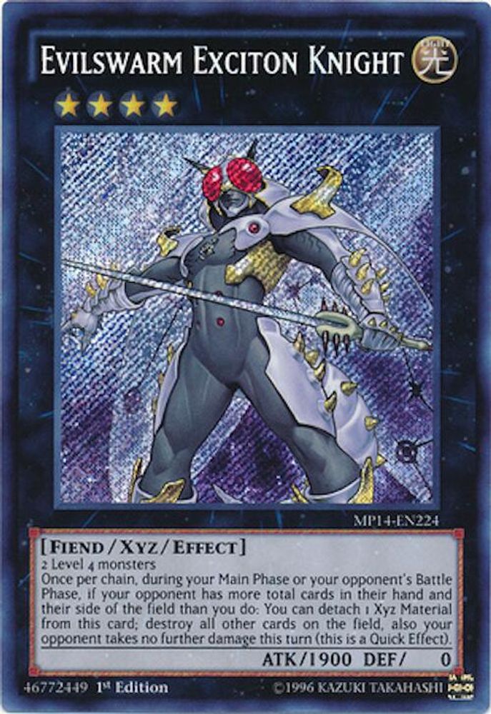 Evilswarm Exciton Knight (MP14-EN224) - Secret Rare