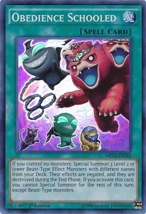 Obedience Schooled (MP14-EN242) - Super Rare
