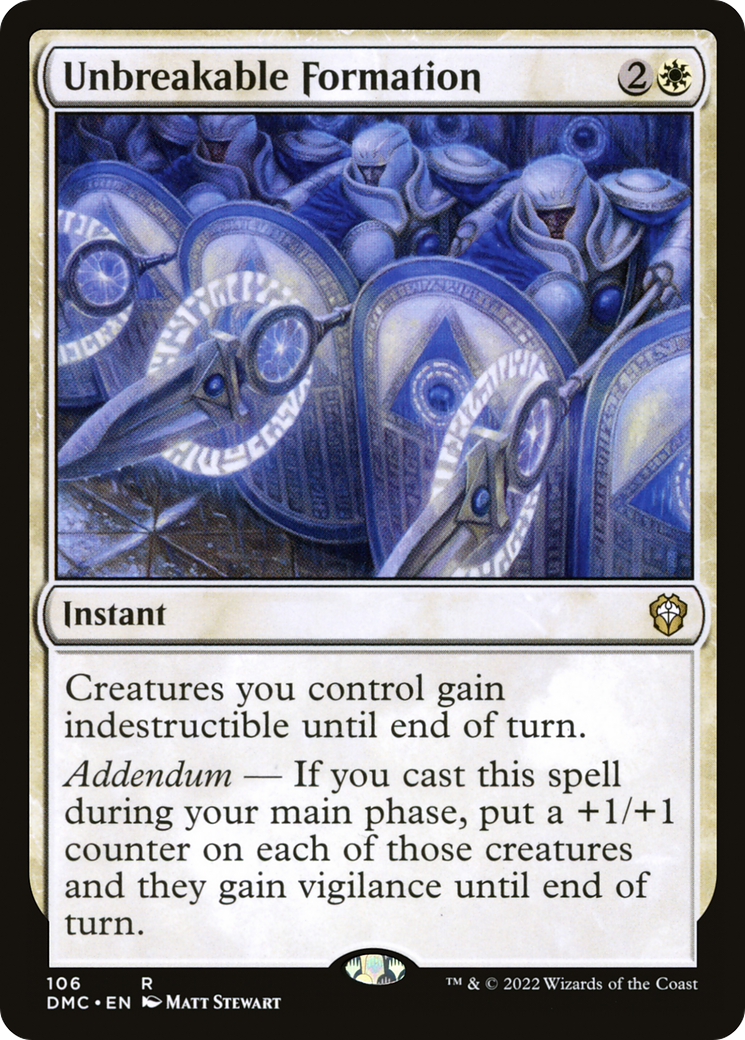 Formation incassable [Dominaria United Commander] 