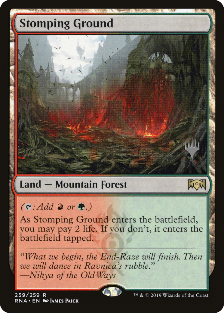 Stomping Ground (Pack promotionnel) [Promos Ravnica Allegiance] 