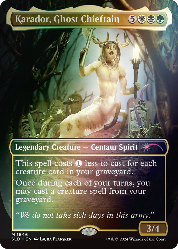 Karador, Ghost Chieftain (Rainbow Foil) [Secret Lair Drop Series] 