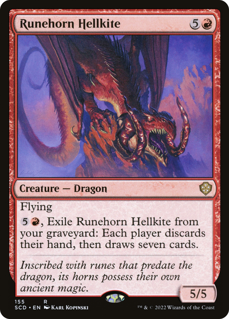 Runehorn Hellkite [Decks de commande de démarrage] 