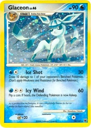 Glaceon - 20/100 (DP Majestic Dawn)/100  - Holofoil - Holo Rare
