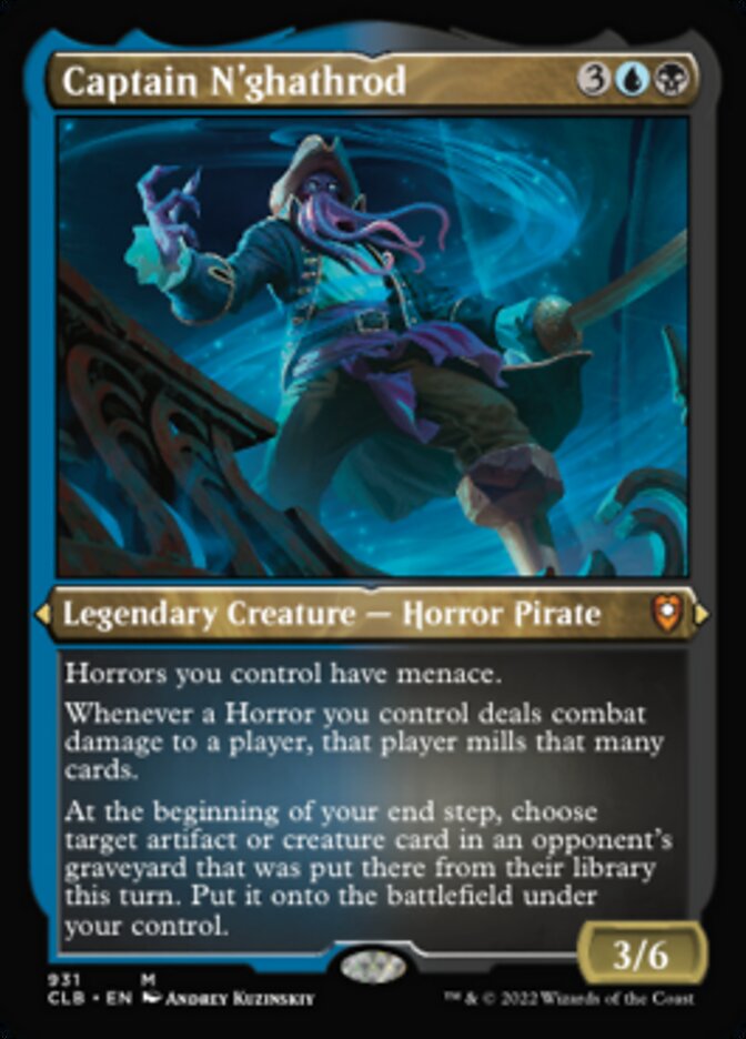 Capitaine N'ghathrod (Display Commander) (Foil Etched) [Commander Legends: Battle for Baldur's Gate] 