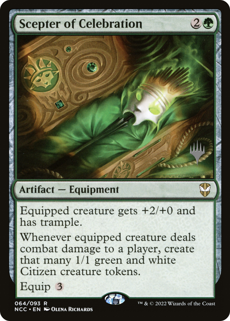 Sceptre de célébration (Pack promotionnel) [Promotions Streets of New Capenna Commander] 