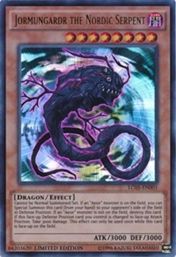 Jormungardr the Nordic Serpent (LC05-EN001) - Ultra Rare