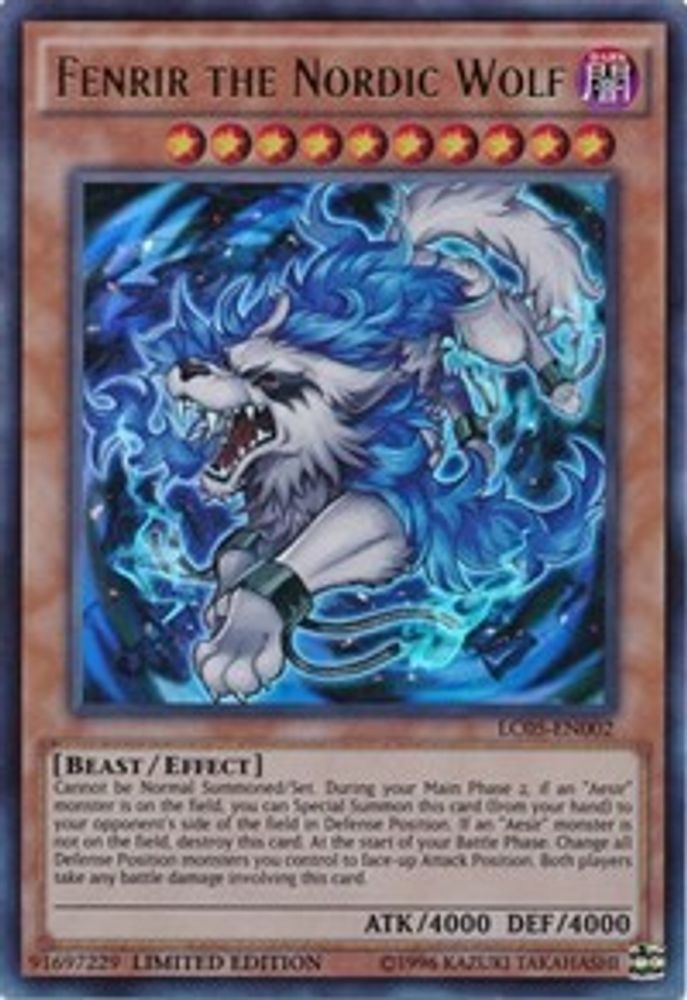 Fenrir the Nordic Wolf (LC05-EN002) - Ultra Rare