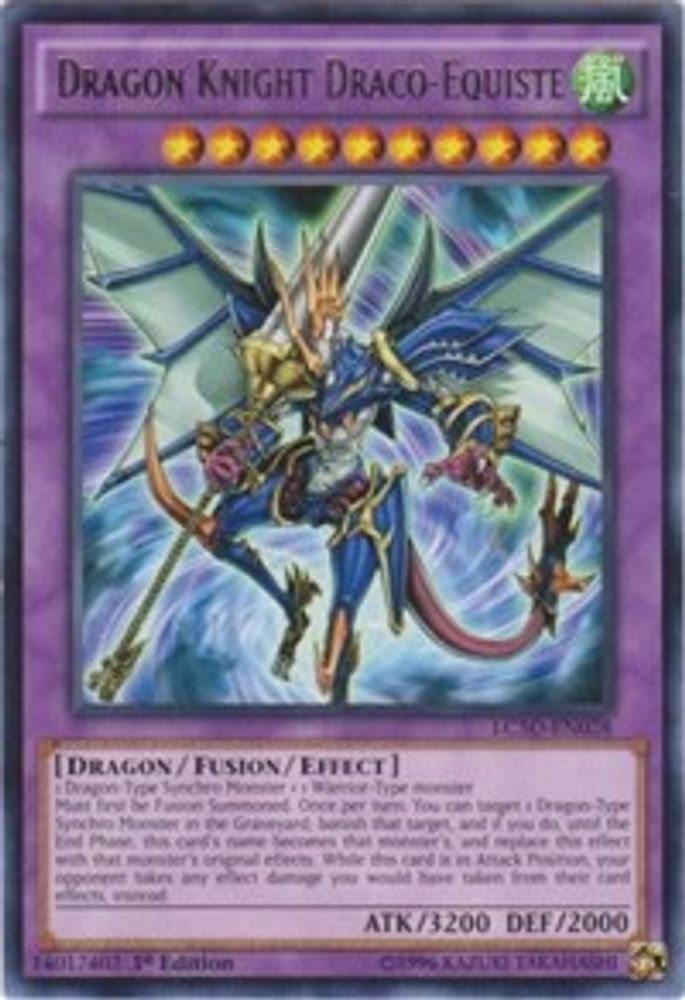 Chevalier Dragon Draco-Equiste [LC5D-EN028] Rare 