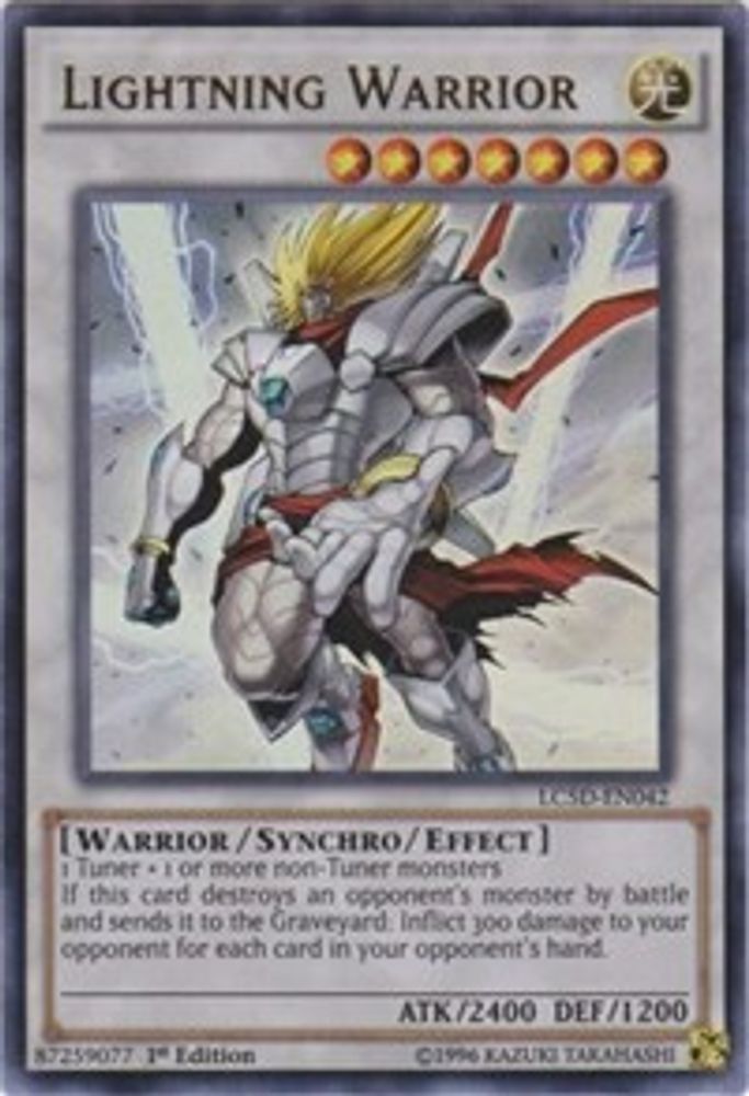 Guerrier éclair [LC5D-EN042] Ultra Rare 