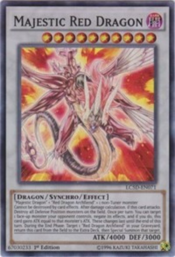 Dragon Rouge Majestueux [LC5D-EN071] Super Rare 