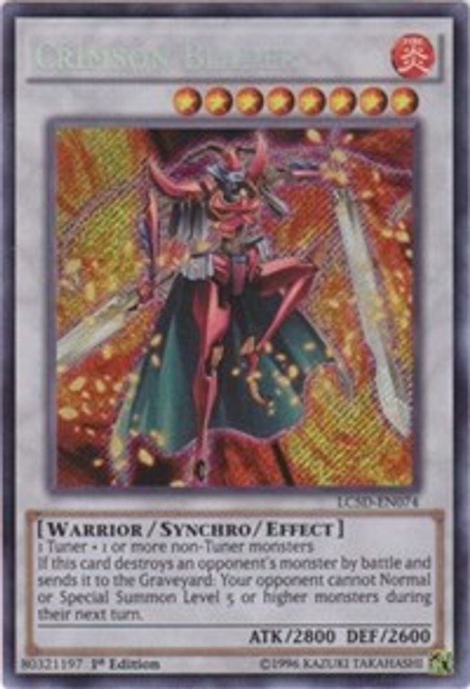Crimson Blader (LC5D-EN074) - Secret Rare