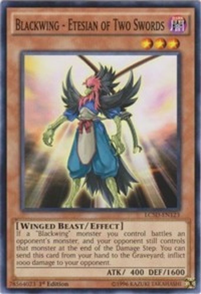 Blackwing - Etesian of Two Swords (LC5D-EN123) - Common