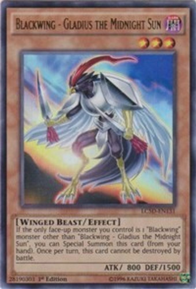 Blackwing - Gladius the Midnight Sun (LC5D-EN131) - Ultra Rare
