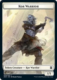 Kor Warrior // Jeton végétal double face [Zendikar Rising Tokens] 