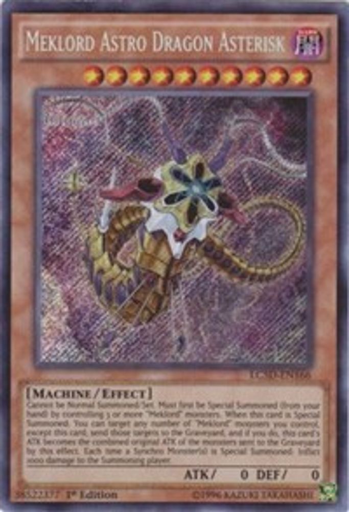 Meklord Astro Dragon Asterisk [LC5D-EN166] Secret Rare 