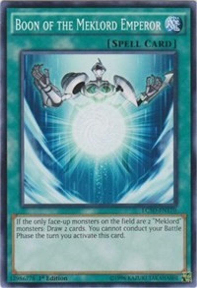 Boon of the Meklord Emperor (LC5D-EN170) - Common