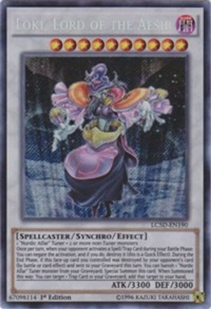 Loki, Lord of the Aesir (LC5D-EN190) - Secret Rare