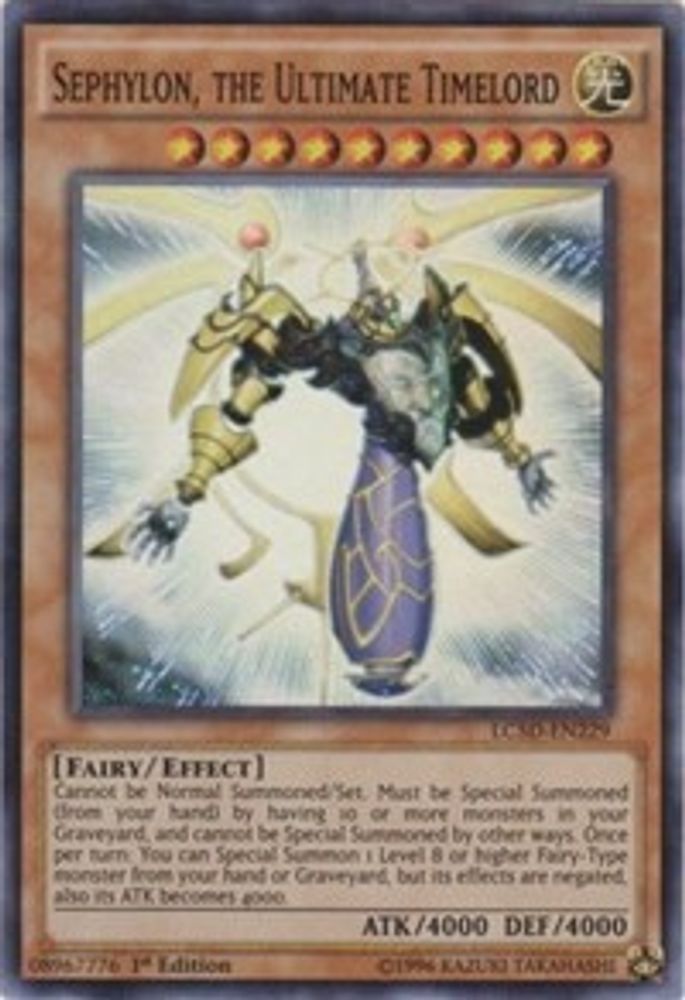Sephylon, the Ultimate Timelord (LC5D-EN229) - Super Rare