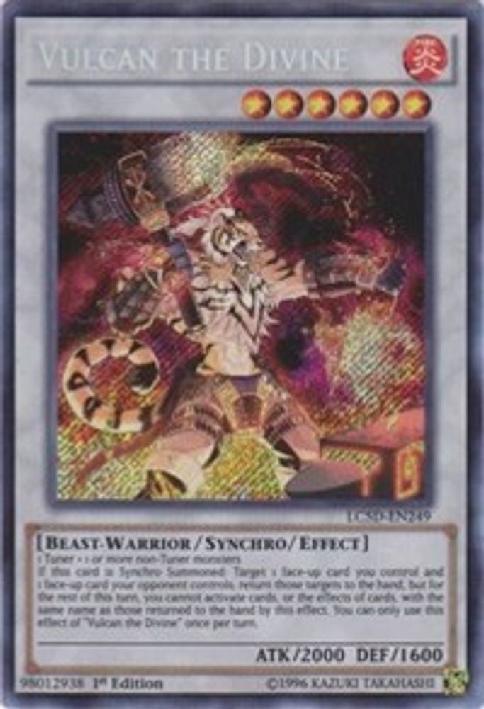 Vulcan the Divine (LC5D-EN249) - Secret Rare