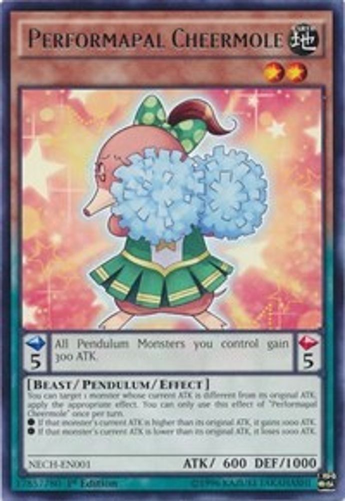 Performapal Cheermole (NECH-EN001) - Rare
