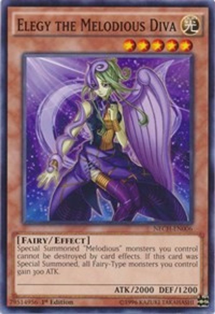 Elegy the Melodious Diva (NECH-EN006) - Common