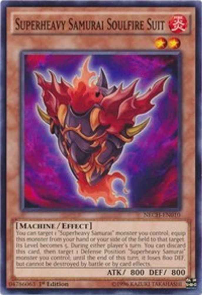 Superheavy Samurai Soulfire Suit (NECH-EN010) - Common