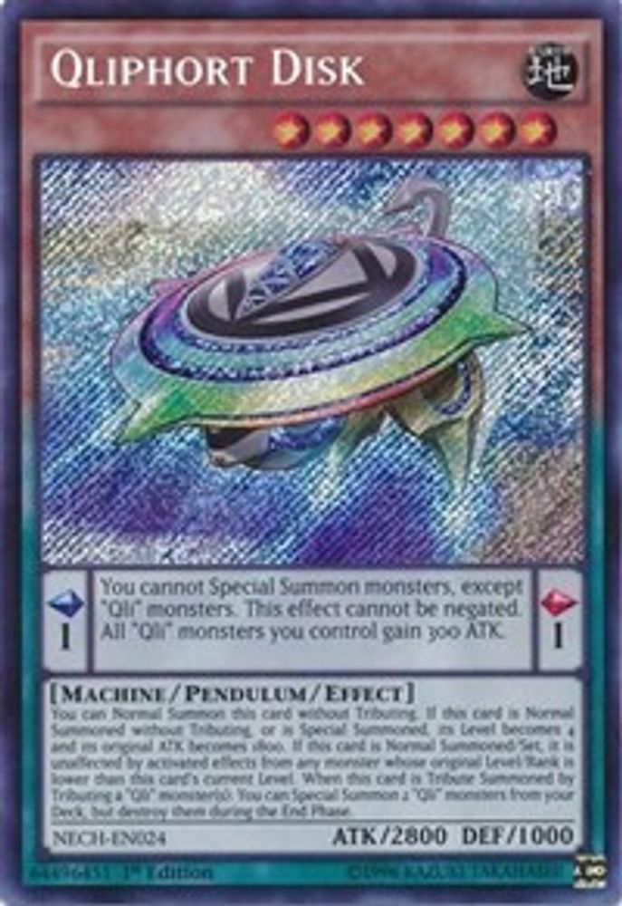 Qliphort Disk (NECH-EN024) - Secret Rare