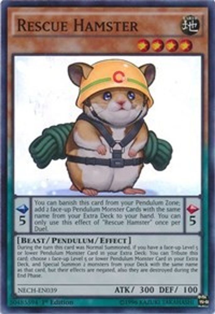 Rescue Hamster (NECH-EN039) - Super Rare
