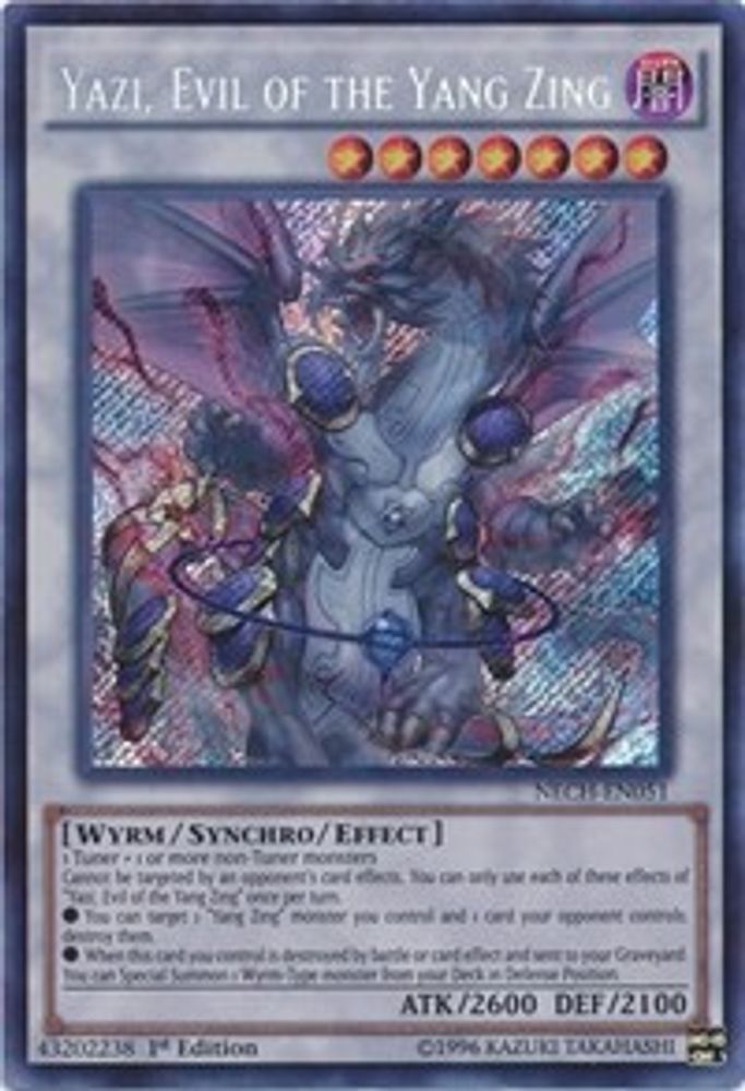 Yazi, le mal du Yang Zing [NECH-EN051] Secret Rare 