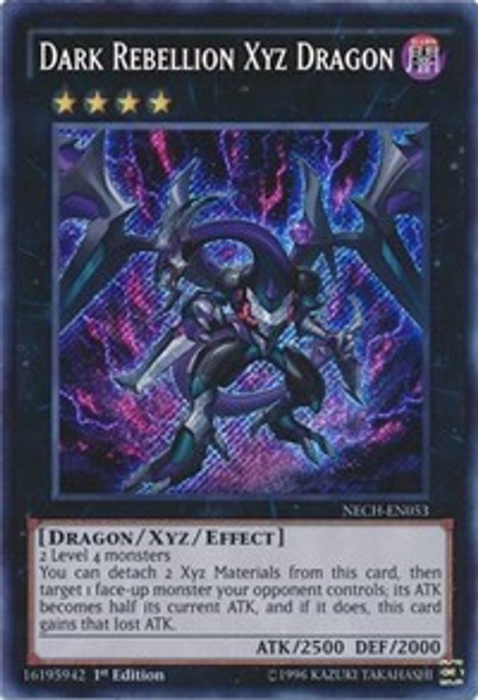 Dark Rebellion Xyz Dragon (NECH-EN053) - Secret Rare