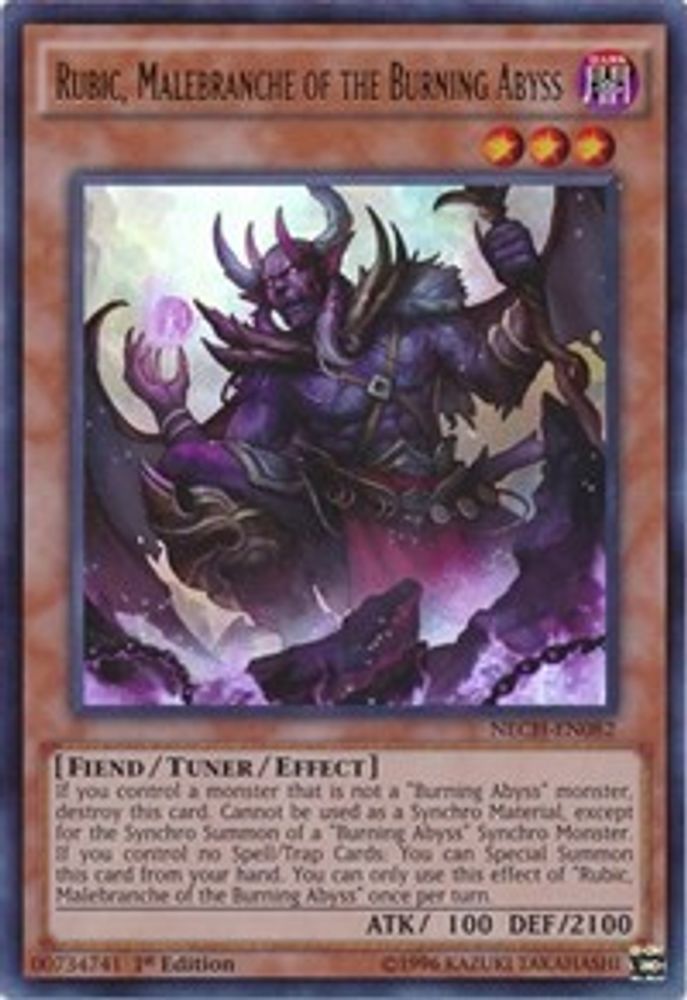 Rubic, Malebranche des Abysses ardents [NECH-EN082] Ultra Rare 