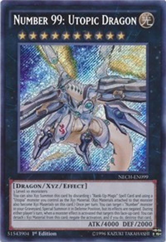 Number 99: Utopic Dragon (NECH-EN099) - Secret Rare